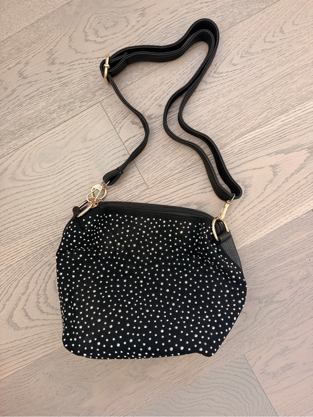 New!  Crossbody rhinestone purse.